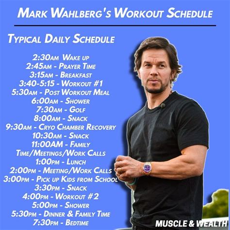 mark wahlberg workout schedule.